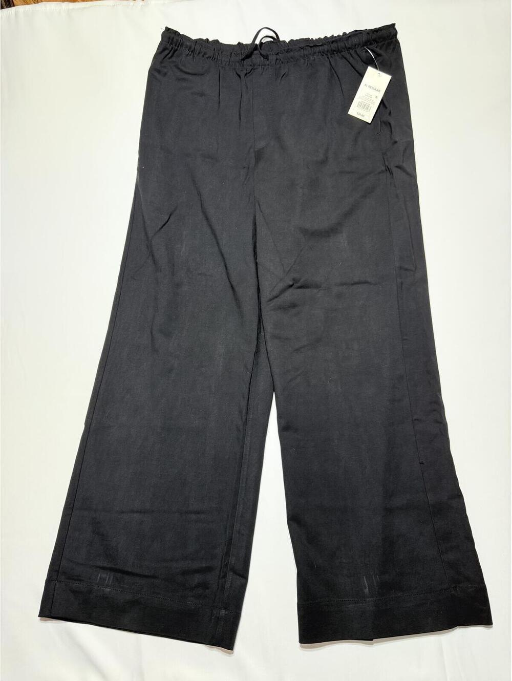 a new day Women's Black Wide Leg Pants XL Regular
